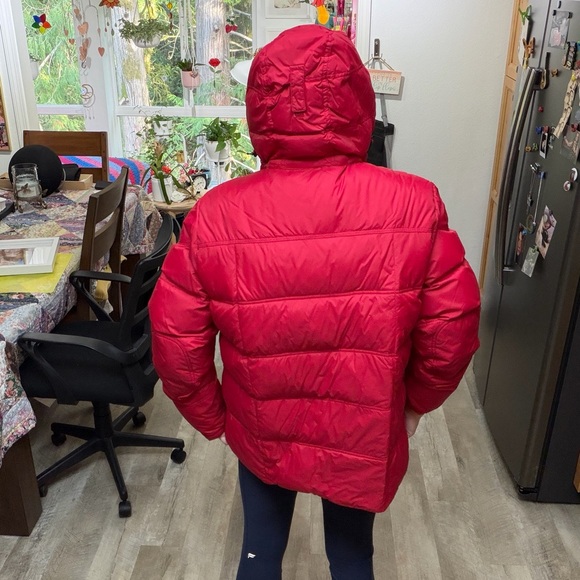 Lands' End Vibrant Red Outerwear - Picture 3 of 5
